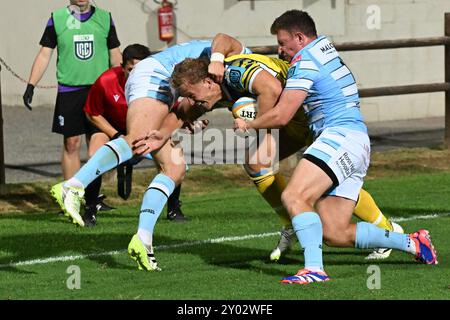 Bilder von Zebre Parma und Glasgow Warriors Match im Stadio Lanfranchi Parma, 31. august 2024 während des Testspiels - Zebre Parma vs Glasgow Warriors, Sonstiges in Parma, Italien, August 31 2024 Stockfoto