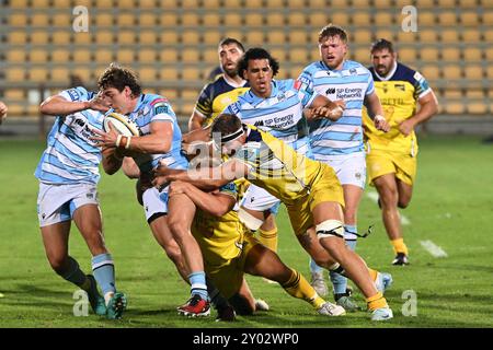 Bilder von Zebre Parma und Glasgow Warriors Match im Stadio Lanfranchi Parma, 31. august 2024 während des Testspiels - Zebre Parma vs Glasgow Warriors, Sonstiges in Parma, Italien, August 31 2024 Stockfoto