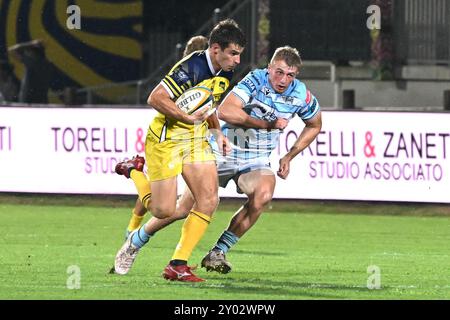 Bilder von Zebre Parma und Glasgow Warriors Match im Stadio Lanfranchi Parma, 31. august 2024 während des Testspiels - Zebre Parma vs Glasgow Warriors, Sonstiges in Parma, Italien, August 31 2024 Stockfoto