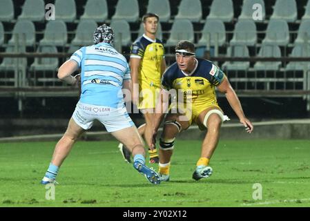 Bilder von Zebre Parma und Glasgow Warriors Match im Stadio Lanfranchi Parma, 31. august 2024 während des Testspiels - Zebre Parma vs Glasgow Warriors, Sonstiges in Parma, Italien, August 31 2024 Stockfoto