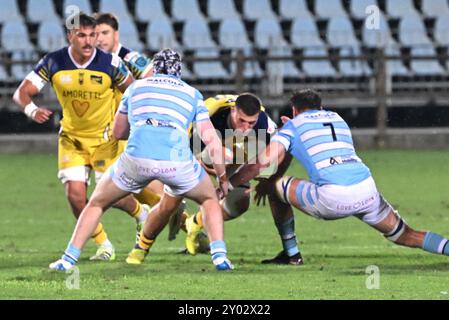 Bilder von Zebre Parma und Glasgow Warriors Match im Stadio Lanfranchi Parma, 31. august 2024 während des Testspiels - Zebre Parma vs Glasgow Warriors, Sonstiges in Parma, Italien, August 31 2024 Stockfoto