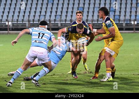 Bilder von Zebre Parma und Glasgow Warriors Match im Stadio Lanfranchi Parma, 31. august 2024 während des Testspiels - Zebre Parma vs Glasgow Warriors, Sonstiges in Parma, Italien, August 31 2024 Stockfoto