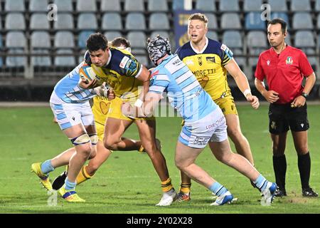 Bilder von Zebre Parma und Glasgow Warriors Match im Stadio Lanfranchi Parma, 31. august 2024 während des Testspiels - Zebre Parma vs Glasgow Warriors, Sonstiges in Parma, Italien, August 31 2024 Stockfoto