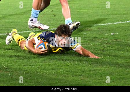 Bilder von Zebre Parma und Glasgow Warriors Match im Stadio Lanfranchi Parma, 31. august 2024 während des Testspiels - Zebre Parma vs Glasgow Warriors, Sonstiges in Parma, Italien, August 31 2024 Stockfoto