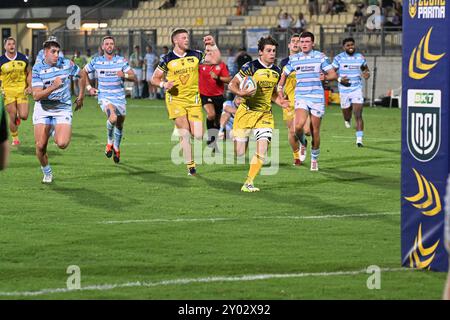 Bilder von Zebre Parma und Glasgow Warriors Match im Stadio Lanfranchi Parma, 31. august 2024 während des Testspiels - Zebre Parma vs Glasgow Warriors, Sonstiges in Parma, Italien, August 31 2024 Stockfoto