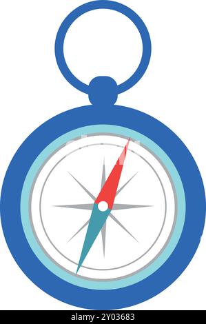 Symbol für Kompassfarbe. Navigationssymbol. Reisewerkzeug Stock Vektor