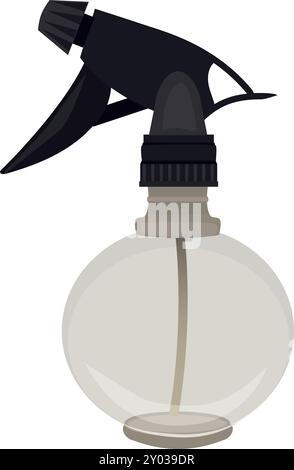 Friseur Spray Wasser Salon Flasche Cartoon Icon Stock Vektor