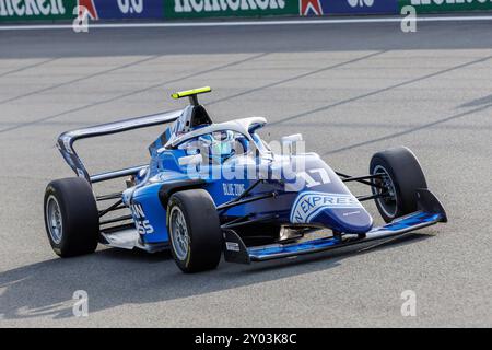 Zandvoort, Niederlande. August 2024. Jessica Edgar (GBR, Rodin Motorsport), 23.08.2024, Zandvoort (Niederlande), Motorsport, großer Preis der Niederlande 2024, F1 Academy Credit: dpa/Alamy Live News Stockfoto