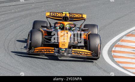 Zandvoort, Niederlande. August 2024. Lando Norris (GBR, McLaren), 25.08.2024, Zandvoort (Niederlande), Motorsport, Formel 1, großer Preis der Niederlande 2024 Credit: dpa/Alamy Live News Stockfoto