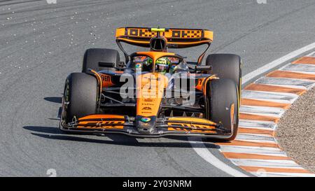 Zandvoort, Niederlande. August 2024. Lando Norris (GBR, McLaren), 25.08.2024, Zandvoort (Niederlande), Motorsport, Formel 1, großer Preis der Niederlande 2024 Credit: dpa/Alamy Live News Stockfoto