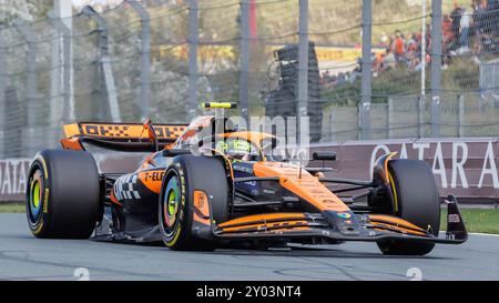 Zandvoort, Niederlande. August 2024. Lando Norris (GBR, McLaren), 25.08.2024, Zandvoort (Niederlande), Motorsport, Formel 1, großer Preis der Niederlande 2024 Credit: dpa/Alamy Live News Stockfoto