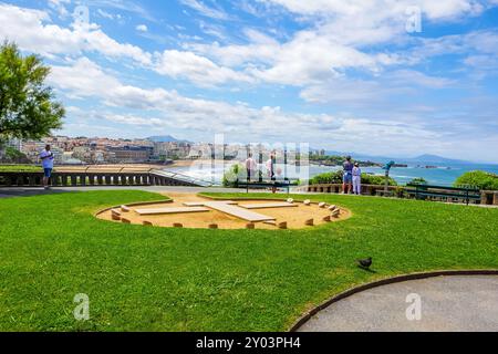 Panoramablick auf Biarritz, Frankreich vom Leuchtturm von Biarritz aus Stockfoto