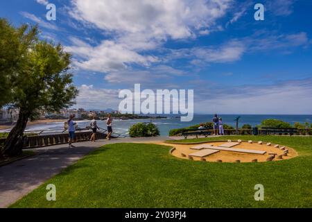 Panoramablick auf Biarritz, Frankreich vom Leuchtturm von Biarritz aus Stockfoto
