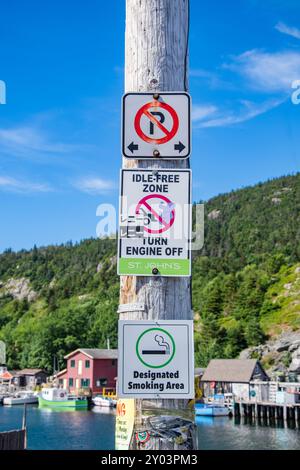 Die Statuten des Quidi Vidi in St. John's, Neufundland & Labrador, Kanada Stockfoto