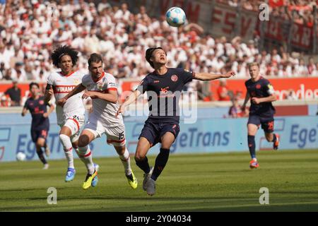 Sebastian Hoeness (Cheftrainer, VfB Stuttgart) - VfB Stuttgart - 1. FSV Mainz 05 Bundesliga Saison 2024 25, Spieltag 2, VfB Stuttgart - 1. FC Mainz 05. Deutschland, Stuttgart, MHP Arena, 30.08.2024 (DFL DFB-VORSCHRIFTEN VERBIETEN DIE VERWENDUNG VON FOTOS als IAMGE-SEQUENZEN und/oder QUASI-VIDEO). Stockfoto