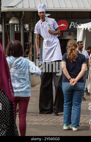 Food Festival, caudan + Port louis Stockfoto