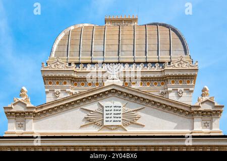 Quadratische Kuppel der Großen Synagoge, Rom, Italien Stockfoto