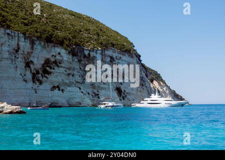 Der fantastische Strand von Fteri auf der Insel Kefalonia, Griechenland Stockfoto