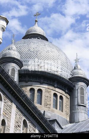 Kapelle unserer Lieben Frau von Lourdes (Kapelle Notre-Dame-de-Lourdes) in Montreal, Detail der Kuppel. Montreal, Quebec, Kanada, Nordamerika Stockfoto