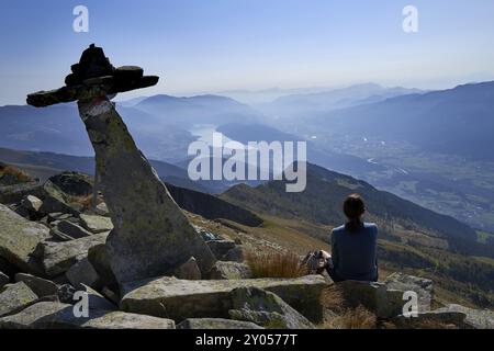 Steinmandeln auf den Gurglitzen, hohe Tauern, Kärnten, Österreich, Europa Stockfoto