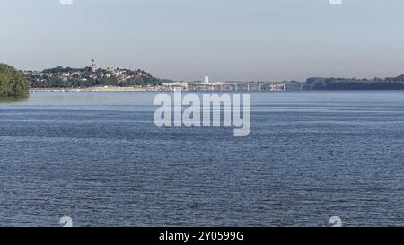 Donau bei Zemun Stadt Serbien Stockfoto