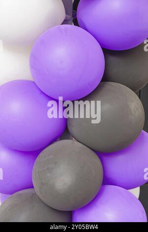 Bündel von bunten Latex Luftballons für Party Stockfoto