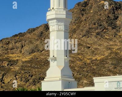 Der Ort der Schlacht am Graben Khandaq Ahzab oder der Konföderierten war Teil des Konflikts zwischen den Muslimen und den Qurash, den 7 Moscheen c Stockfoto