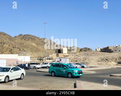 Medina, Saudi-Arabien, 27. Juni 2024: Ort der Schlacht am Graben Khandaq Ahzab oder der Konföderierten, war Teil des Konflikts zwischen der MUSL Stockfoto