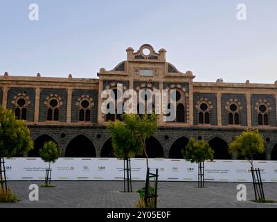 Medina, Saudi-Arabien, 28. Juni 2024: Die Hedschas-Eisenbahn, osmanisch-türkisch, war eine Schmalspurbahn, die von Damaskus nach Medina führte, durch den Hedschas Stockfoto