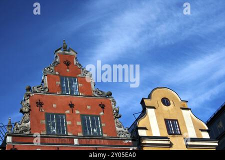 Stortorget Place in Gamla stan, Stockholm, Schweden, Europa Stockfoto