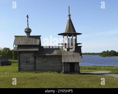 Kapelle des Erzengels Michael auf Kizhi. Die Kapelle des Erzengels Michael Kizhi ist eine Insel im See Onega in der Republik Karelien, Russland, EUR Stockfoto