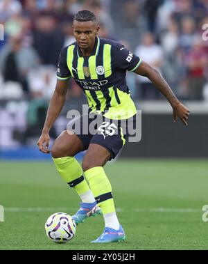 London, Großbritannien. 31. August 2024. Manuel Akanji aus Manchester City während des Premier League-Spiels im Londoner Stadion. Der Bildnachweis sollte lauten: Paul Terry/Sportimage Credit: Sportimage Ltd/Alamy Live News Stockfoto