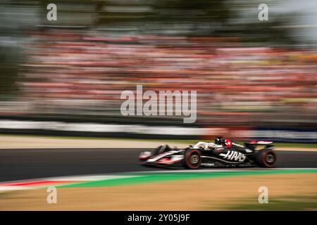 Monza, Italien - 21. JUL 2024:, #20 Kevin Magnussen (DEN, HAAS), Samstag freies Training vor der Qualifikation für den italienischen GP Stockfoto