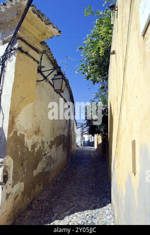 Enge Gasse in Portugal Stockfoto