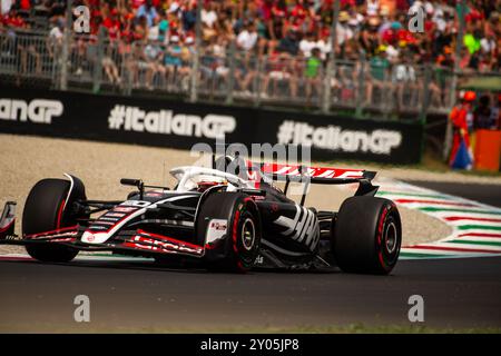 Monza, Italien - 21. JUL 2024:, #20 Kevin Magnussen (DEN, HAAS), Samstag freies Training vor der Qualifikation für den italienischen GP Stockfoto