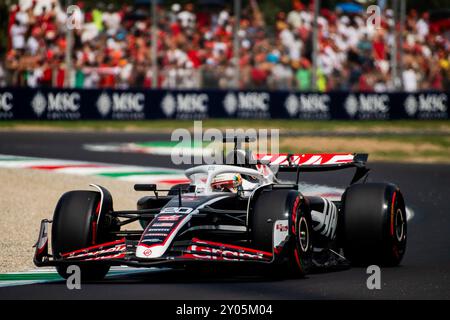 Monza, Italien - 21. JUL 2024:, #20 Kevin Magnussen (DEN, HAAS), Samstag freies Training vor der Qualifikation für den italienischen GP Stockfoto