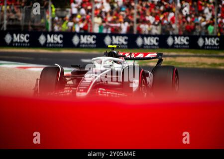 Monza, Italien - 21. JUL 2024:, #27 Nico Hulkenberg (GER, HAAS), Samstag freies Training vor der Qualifikation für den italienischen GP Stockfoto