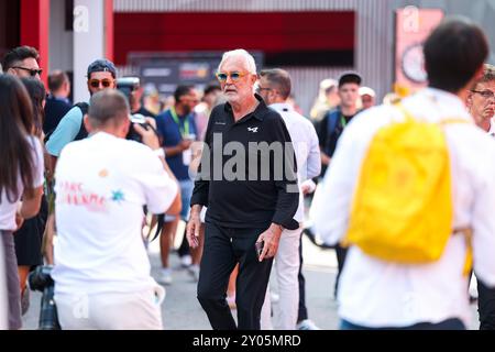 Monza, Italien. September 2024. BRIATORE Flavio (ita), Alpine F1-Team, Porträt während der Formel 1 Pirelli Gran Premio d'Italia 2024, Grand Prix 2024 von Italien, 16. Runde der Formel 1-Weltmeisterschaft 2024 vom 30. August bis 1. September 2024 auf dem Autodromo Nazionale Monza in Monza, Italien - Foto Florent Gooden/DPPI Credit: DPPI Media/Alamy Live News Stockfoto