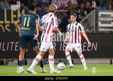 Tilburg, Niederlande. 31. August 2024. TILBURG, NIEDERLANDE - AUGUST 31: Nick Doodeman of Willem II. Während des Ere Divisie Spiels zwischen Willem II. Und Sparta Rotterdam im Koning Willem II stadion am 31. August 2024 in Tilburg, Niederlande. (Foto von Peter Lous/Orange Pictures) Credit: Orange Pics BV/Alamy Live News Stockfoto