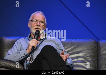 FÜRTH, Deutschland, 22. September 2018: Ian McElhinney (*1948, irischer Schauspieler und Regisseur Barristan Selmy in Game of Thrones, Morgan Monroe in the Herbstes, Stockfoto