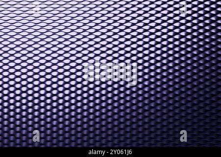 3D-Illustration eines violetten abstrakten Verlaufshintergrunds mit Linien. Drucken aus den Kurven. Moderne grafische Textur. Geometrisches Muster. Stockfoto