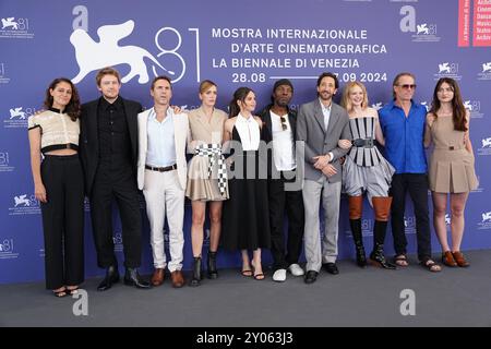 Venedig, Italien. September 2024. Die Besetzung nimmt am 81. Internationalen Filmfestival von Venedig am 01. September 2024 in Venedig Teil. (Foto: Gian Mattia D'Alberto/LaPresse) Credit: LaPresse/Alamy Live News Stockfoto