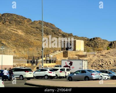 Medina, Saudi-Arabien, 27. Juni 2024: Ort der Schlacht am Graben Khandaq Ahzab oder der Konföderierten, war Teil des Konflikts zwischen der MUSL Stockfoto