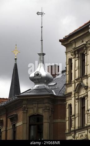 Türme in Pirna Stockfoto