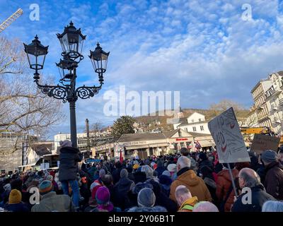 Demonstration gegen Rechts in Baden-Baden am 21. Januar 2024 Stockfoto