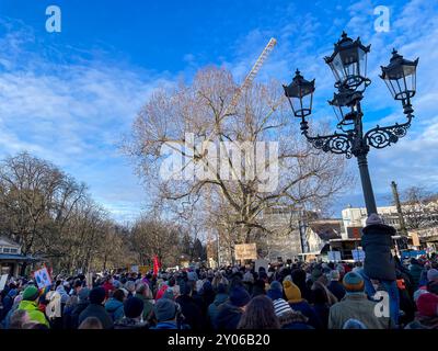 Demonstration gegen Rechts in Baden-Baden am 21. Januar 2024 Stockfoto