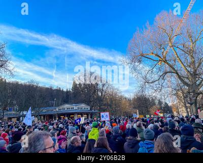 Demonstration gegen Rechts in Baden-Baden am 21. Januar 2024 Stockfoto