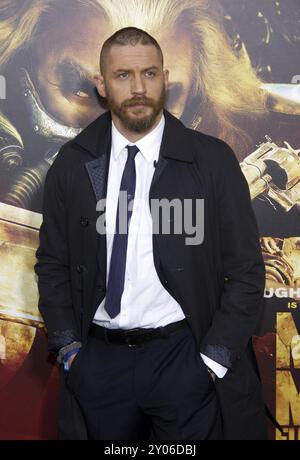 Tom Hardy bei der Premiere von „Mad Max: Fury Road“ in Los Angeles, die am 7. Mai 2015 im TCL Chinese Theatre IMAX in Hollywood, USA, stattfand. Kredit: Lumeimage Stockfoto