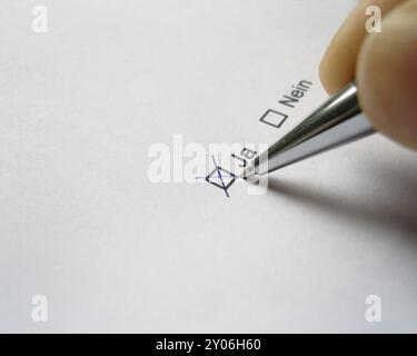 Stift Und Formular Stockfoto