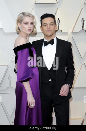 Lucy Boynton und Rami Malek auf der 91. jährlichen Academy Awards gehalten am Hollywood und Highland in Los Angeles, USA, am 24. Februar, 2019 Stockfoto